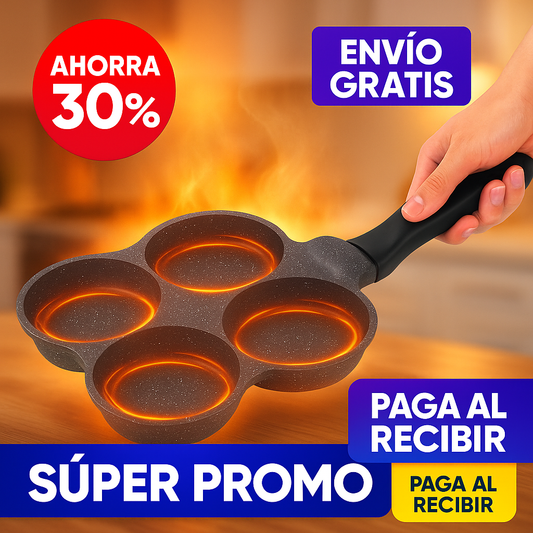 Sartén huevos 4 en 1